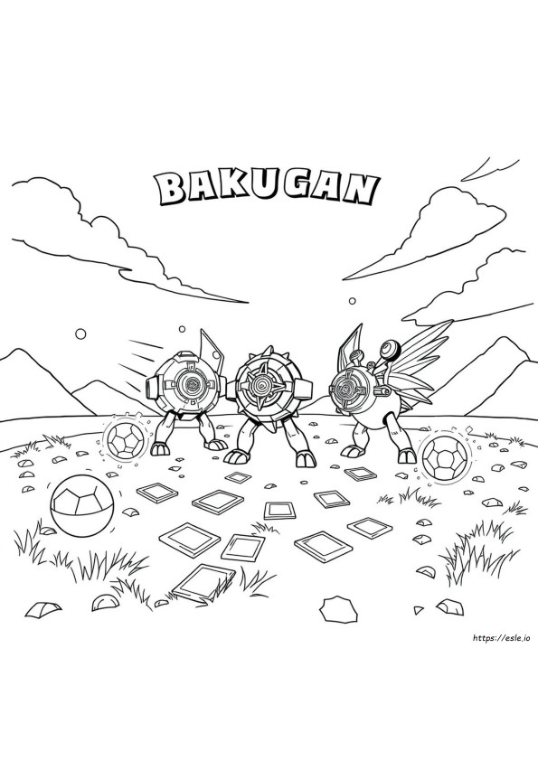 Immagini Bakugan Da Colorare