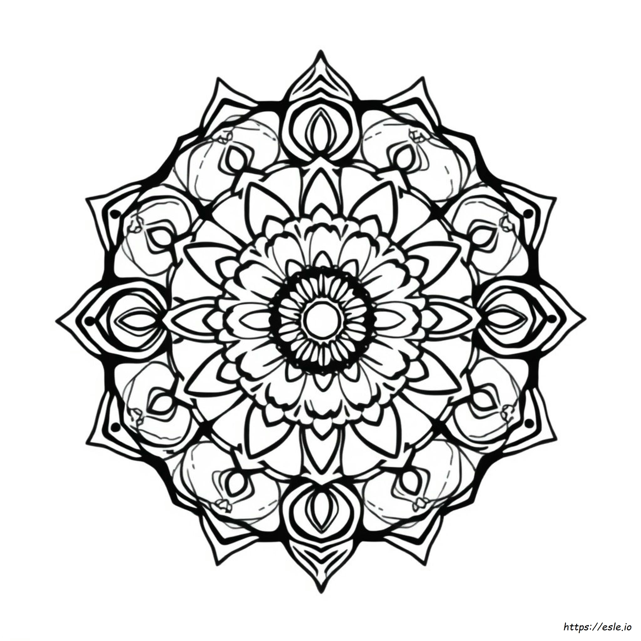 Mandala Színező Lap