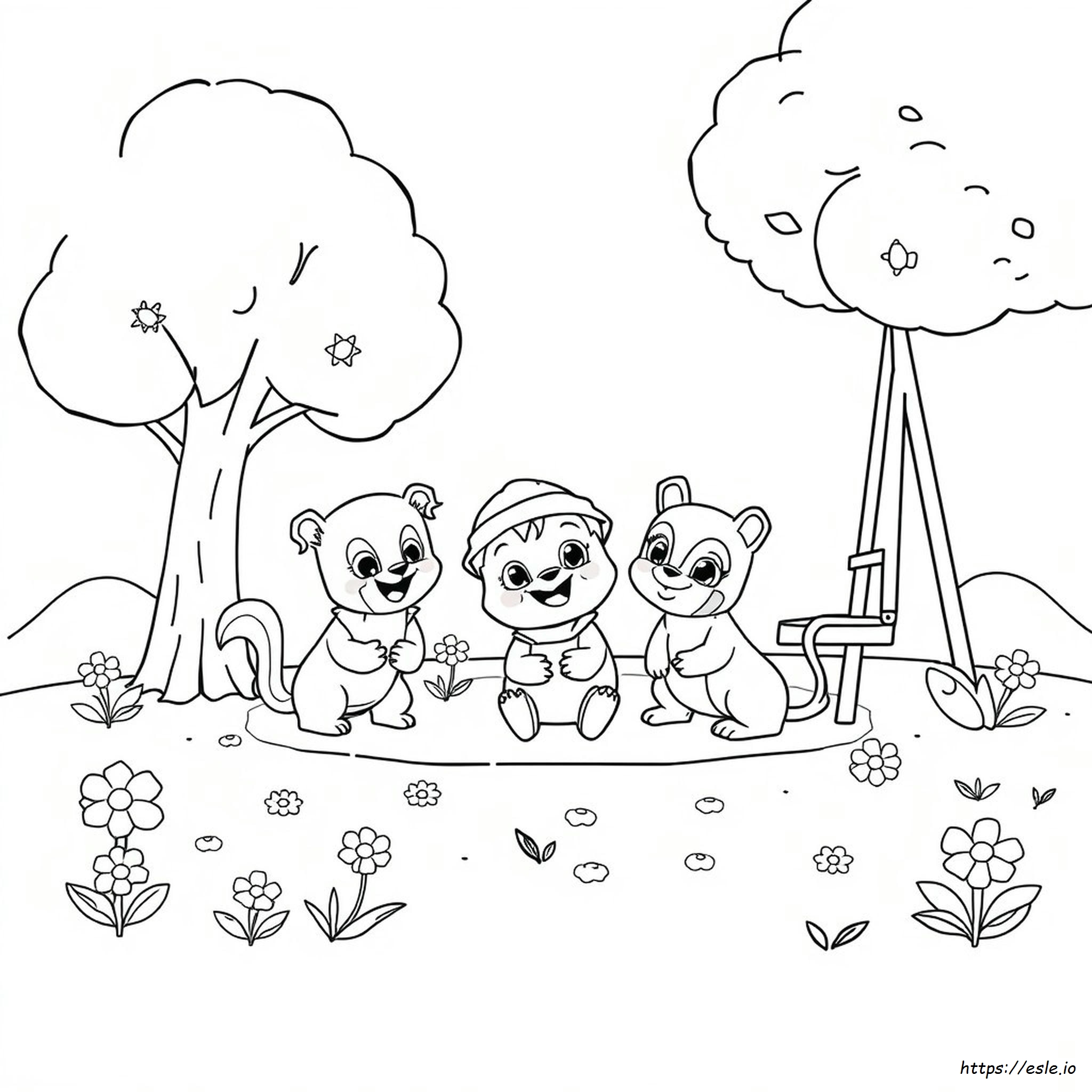 Didi And Friends Gambar Mewarnai