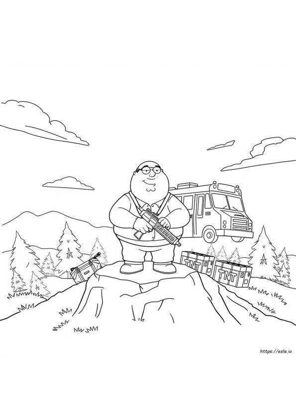 Peter Griffin Fortnite Para Colorir