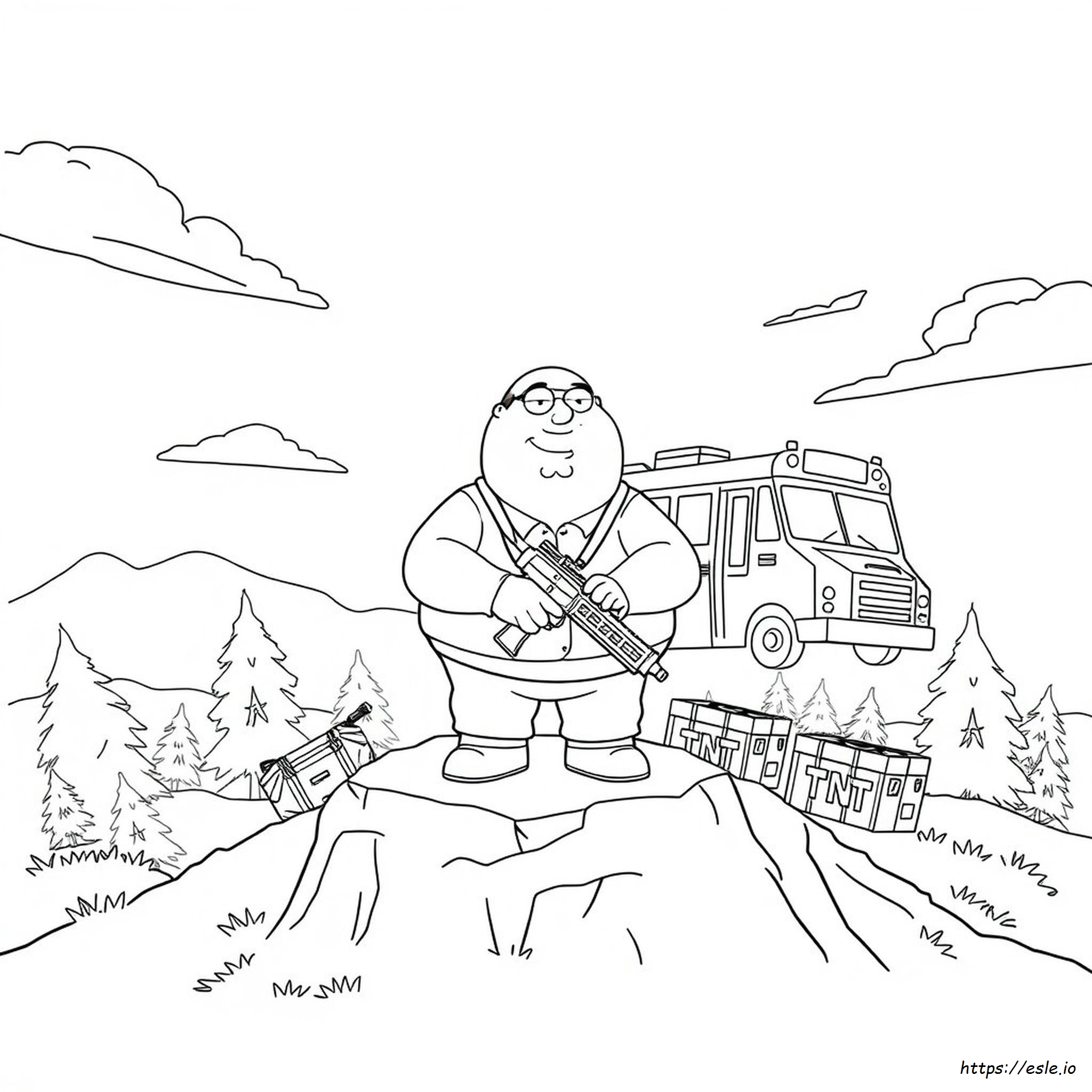 Peter Griffin Fortnite Gambar Mewarnai