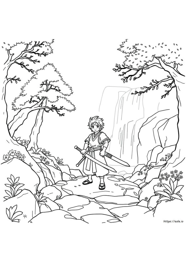 Inosuke Colouring Pages