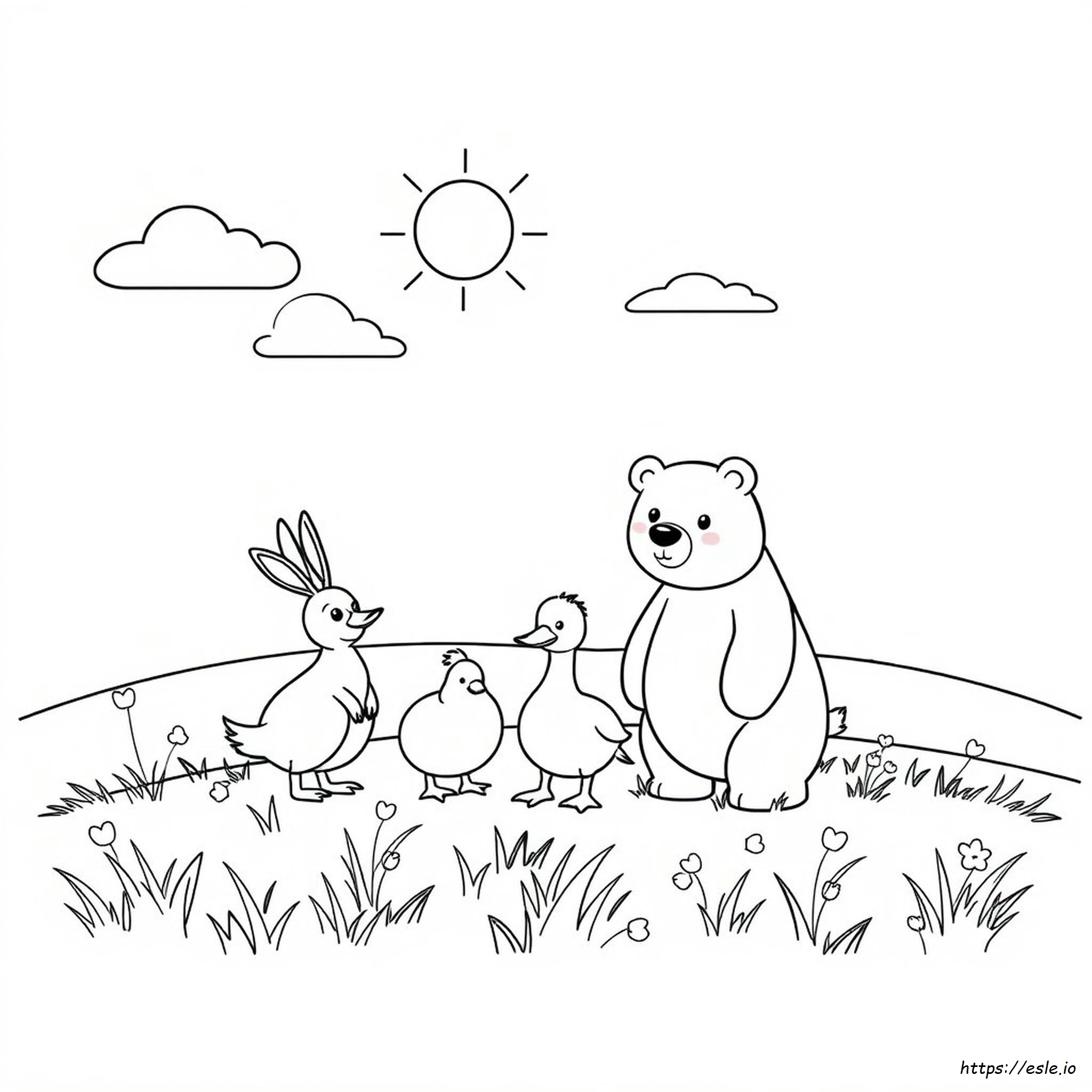 Animal Coloring Pages For Preschoolers