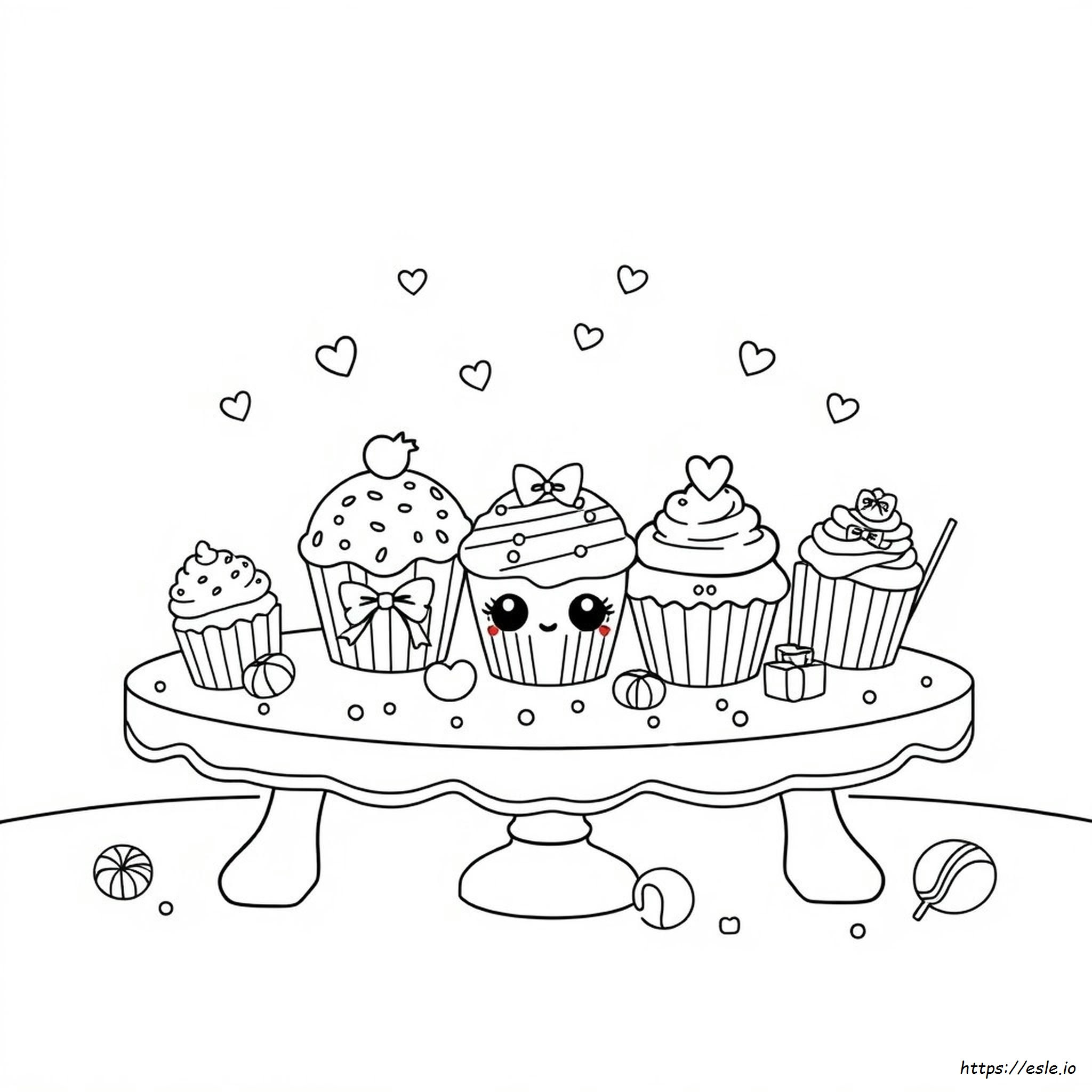Kawaii Sweets Coloring Pages
