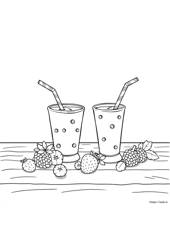 Smoothie Carino Da Colorare