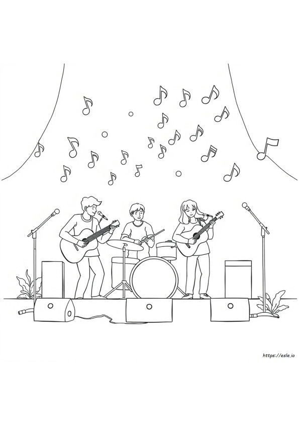 Coloring Pages About Music