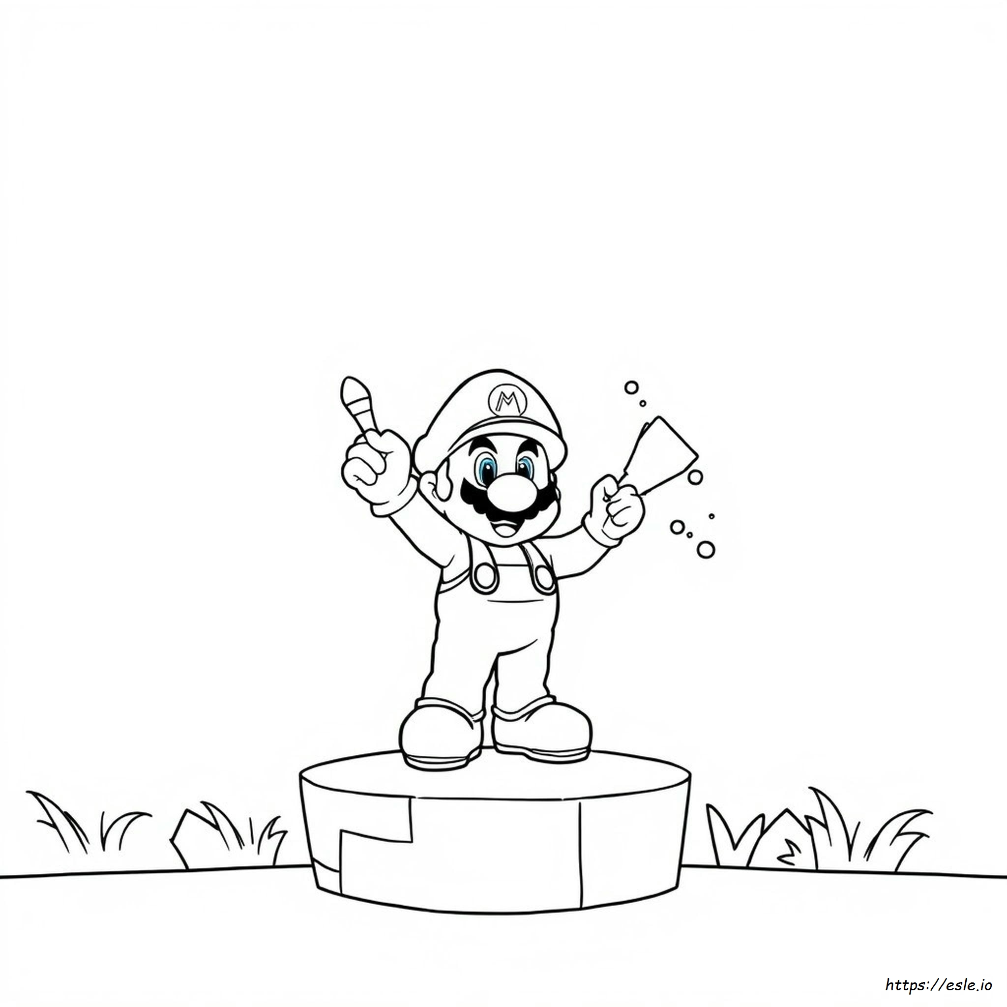 Paper Mario Color Splash Coloring Pages