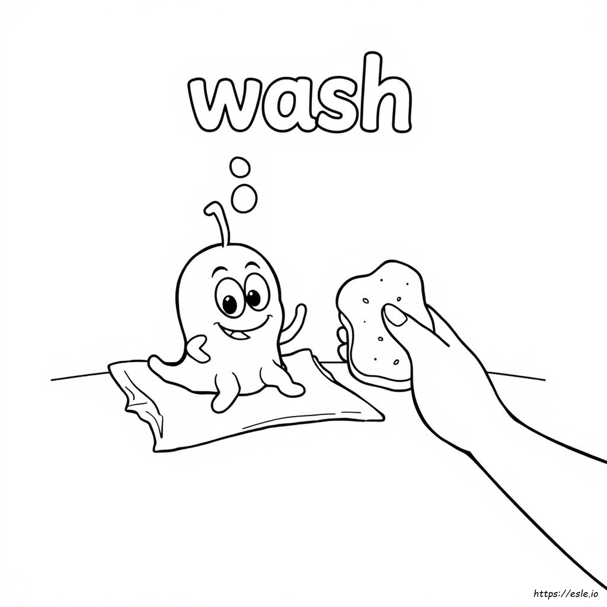 Germ Coloring Pages For Preschoolers