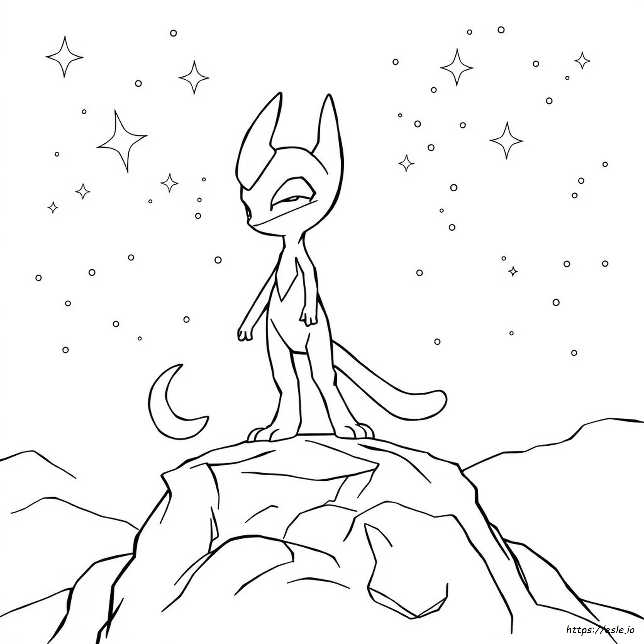 Mewtwo Pokémon De Colorat