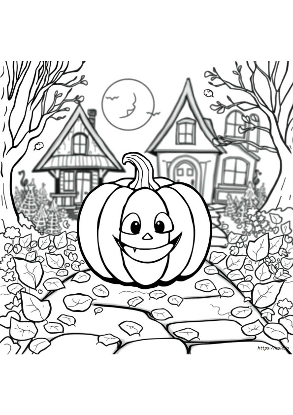 Pagene Di Halloween Facili Da Colorare Per Bambini