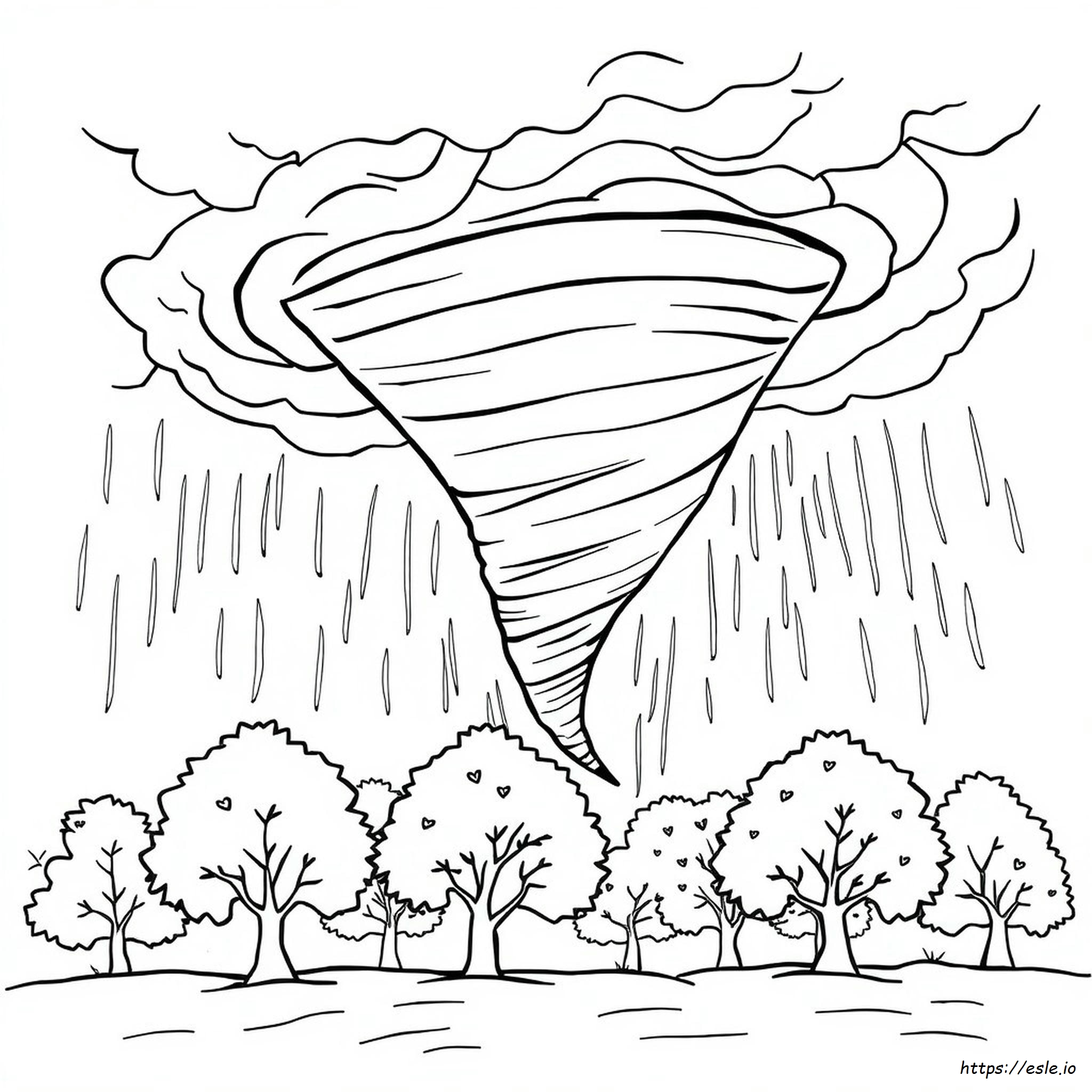 Gewitter Tornado Ausmalbilder