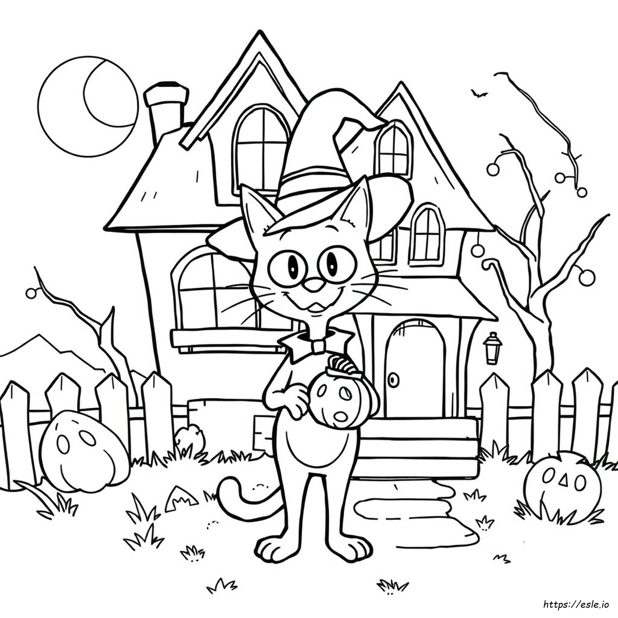 Dibujos Para Colorear De Halloween - Pete El Gato