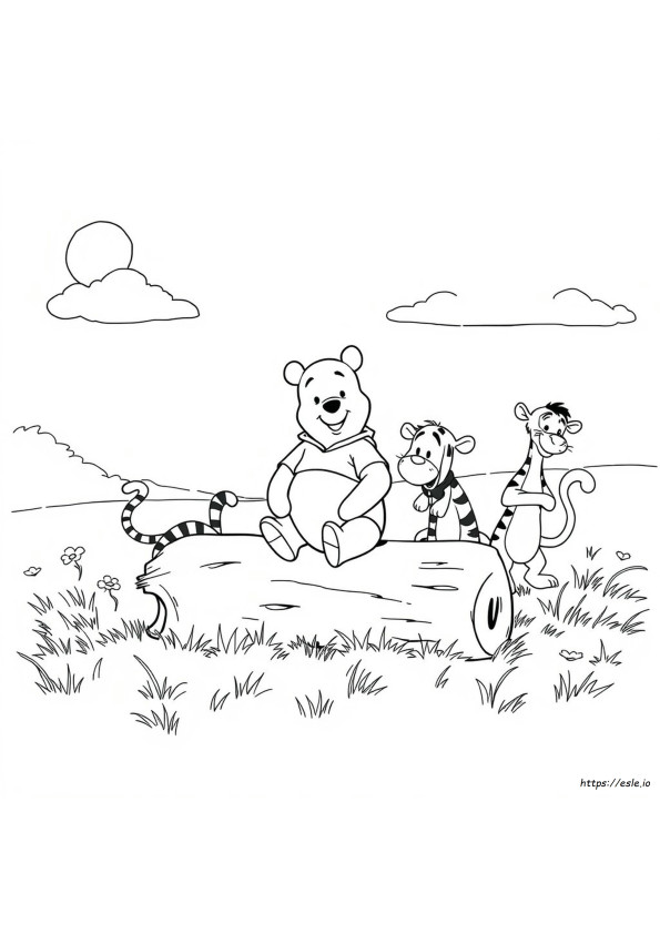 Winnie And Friends Coloring Pages