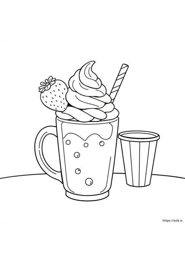 Milkshake Da Colorare