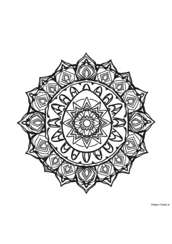 Egg Mandala Coloring Pages
