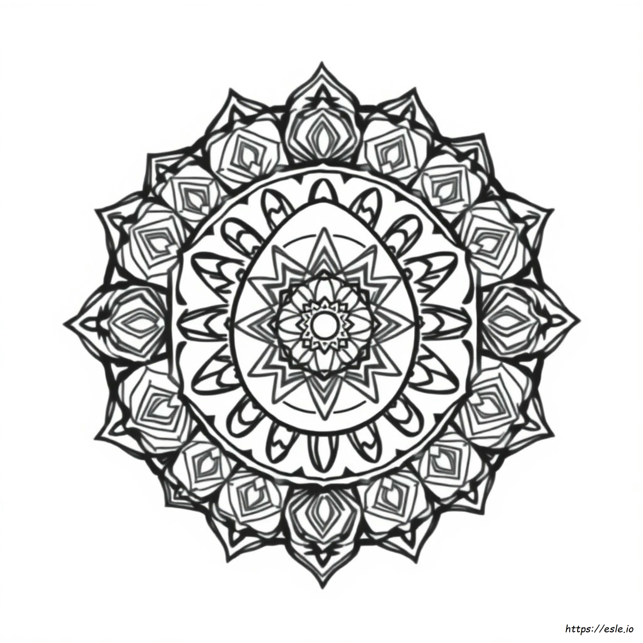 Coloriages Mandala Oeuf