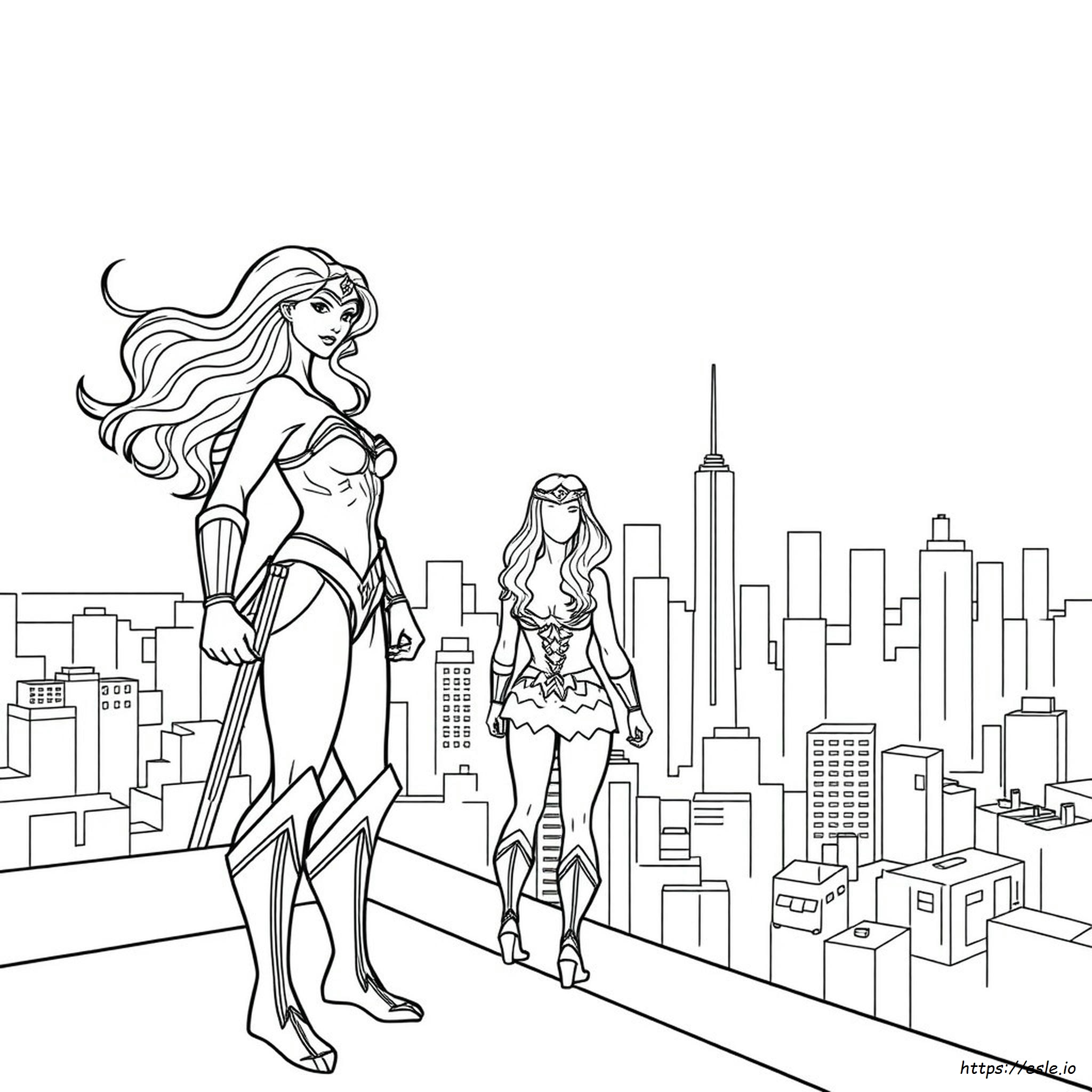 Free Printable Wonder Woman Coloring Pages
