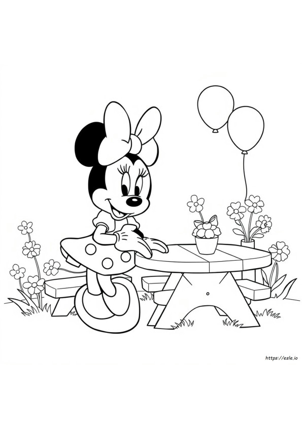 Disney Minnie Coloring Pages