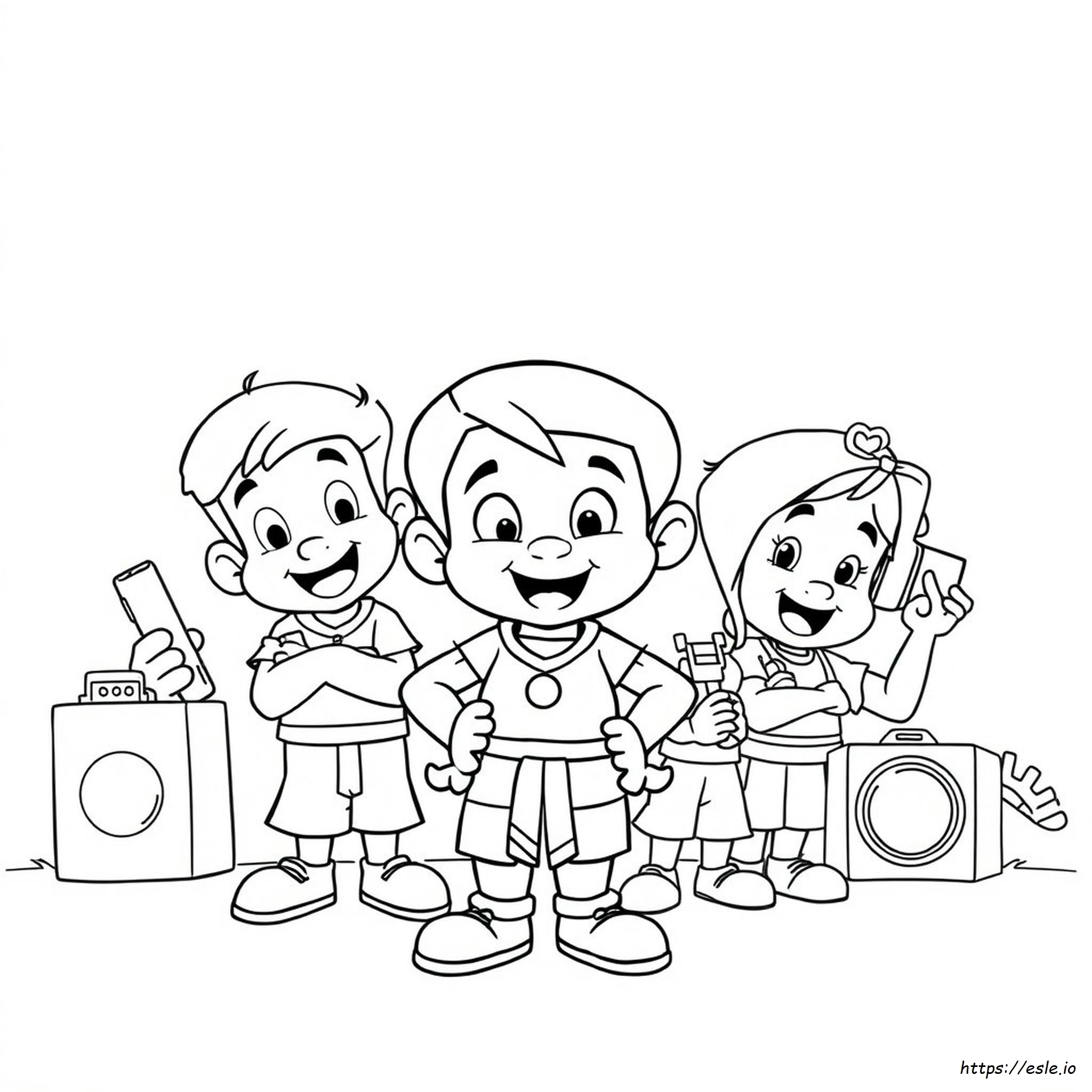 Chota Bheem Images For Colouring