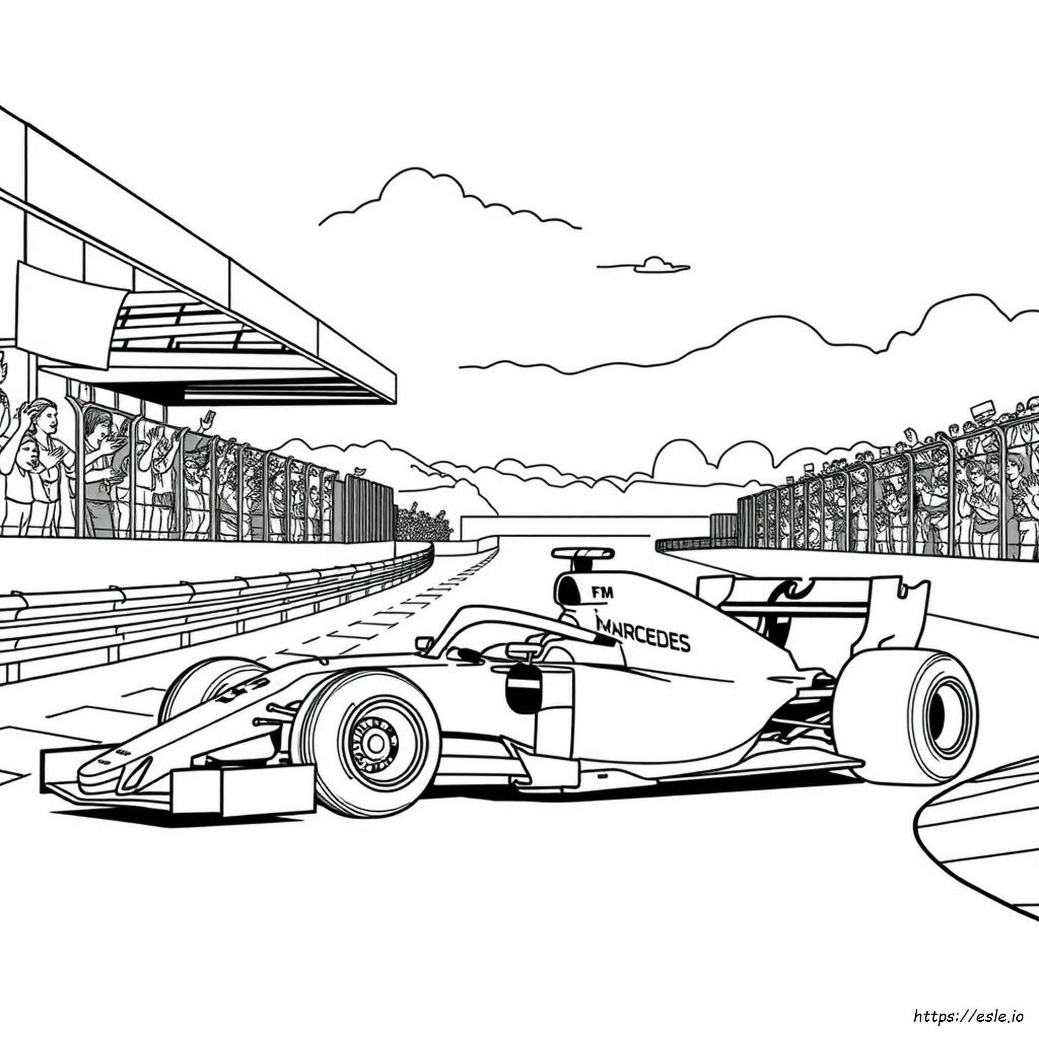 Mercedes F1 Disegni Da Colorare