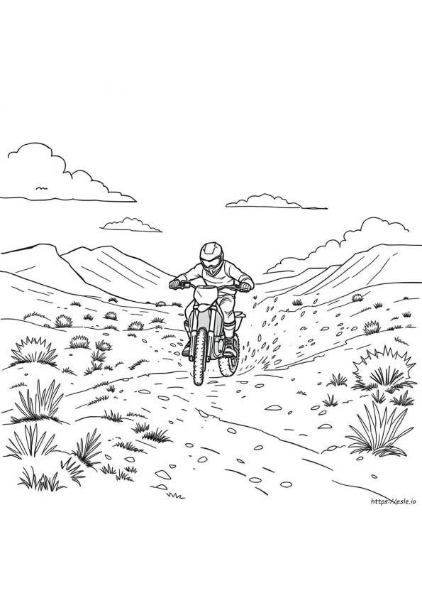 Motocross Da Colorare