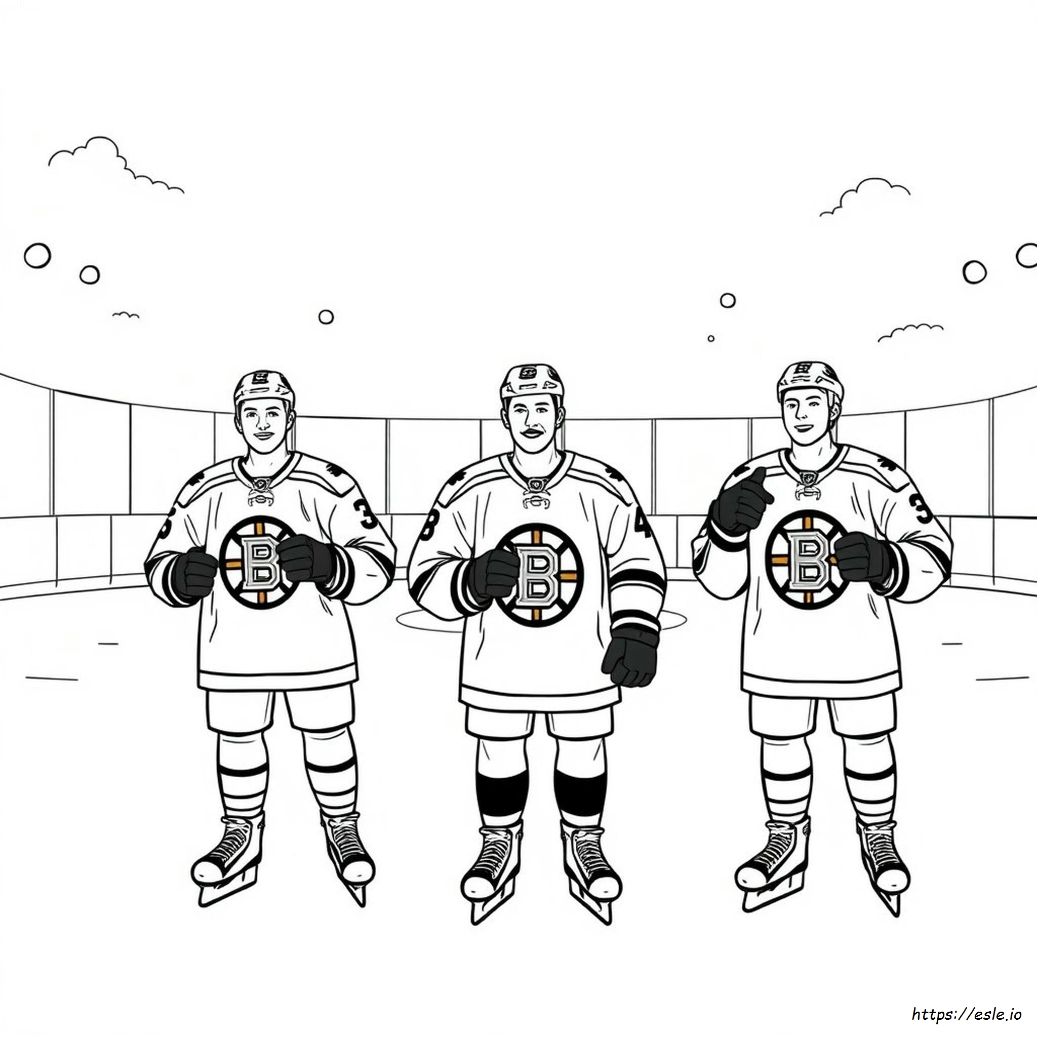 Boston Bruins Lembar Mewarnai