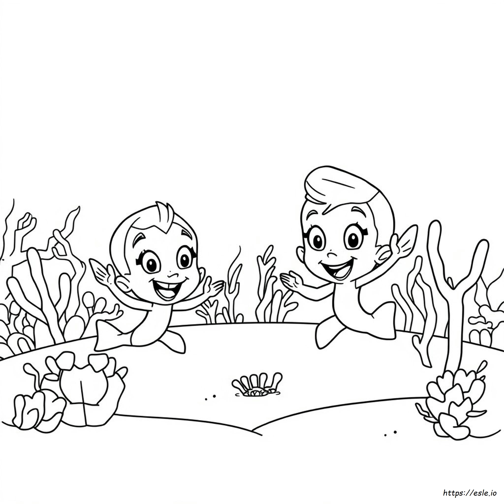 Bubble Guppies Colouring Pages