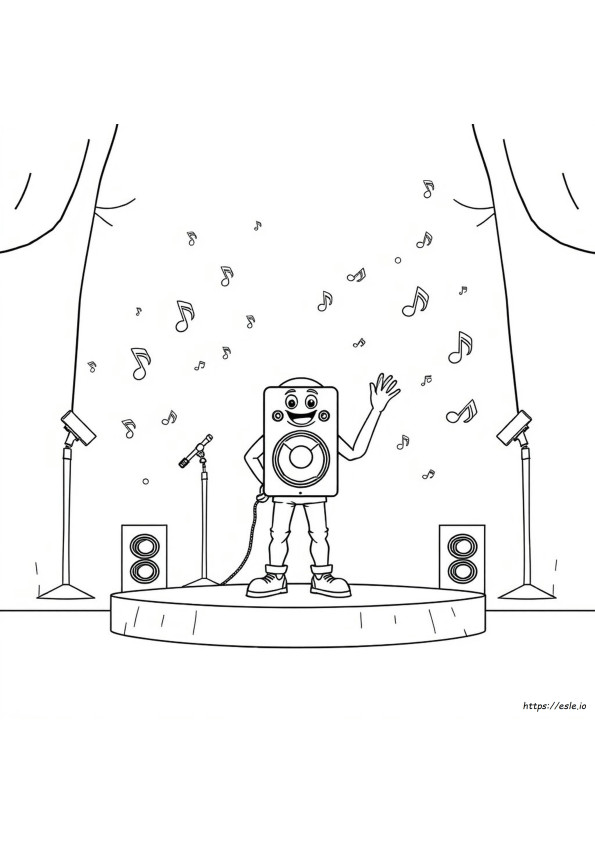 Gran Speakerman Para Colorear