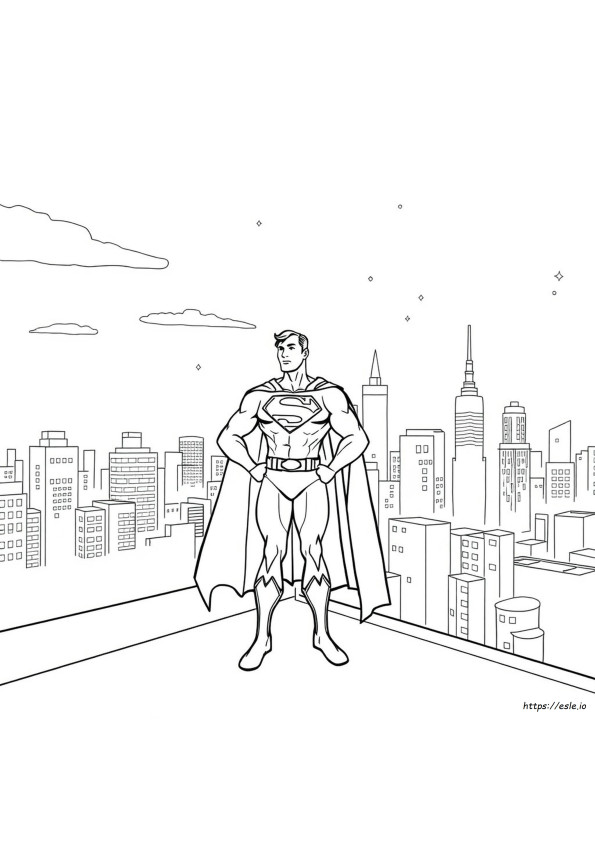 Superman Desen De Colorat