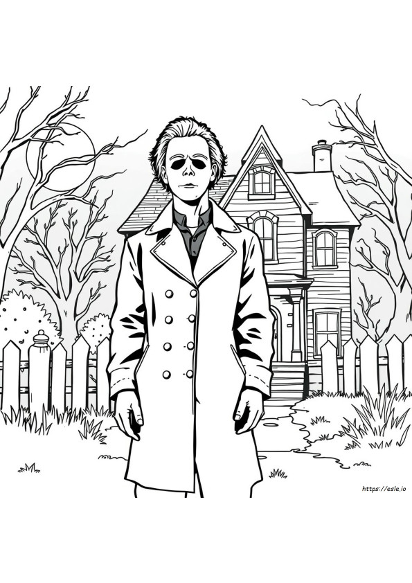 Michael Myers Coloring Pictures