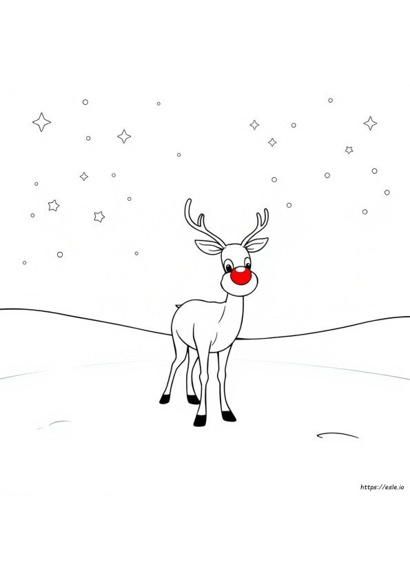 Free Rudolph The Red Nosed Reindeer Coloring Pages