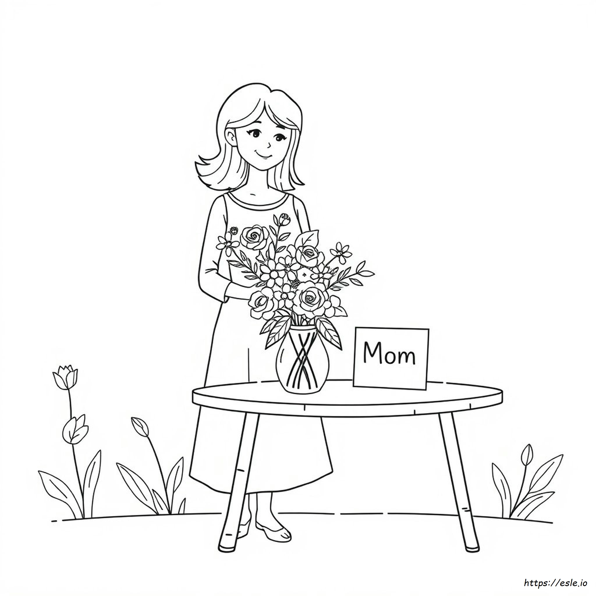 Mothers Day Coloring Sheet