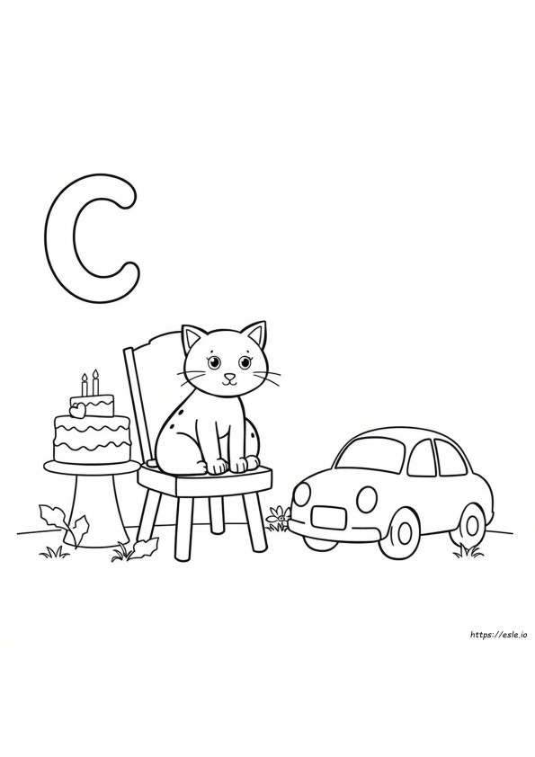 Letter C Coloring Pages For Preschoolers