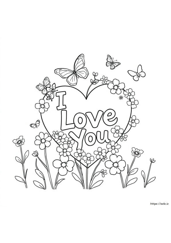 Printable Coloring Pages That Say I Love You