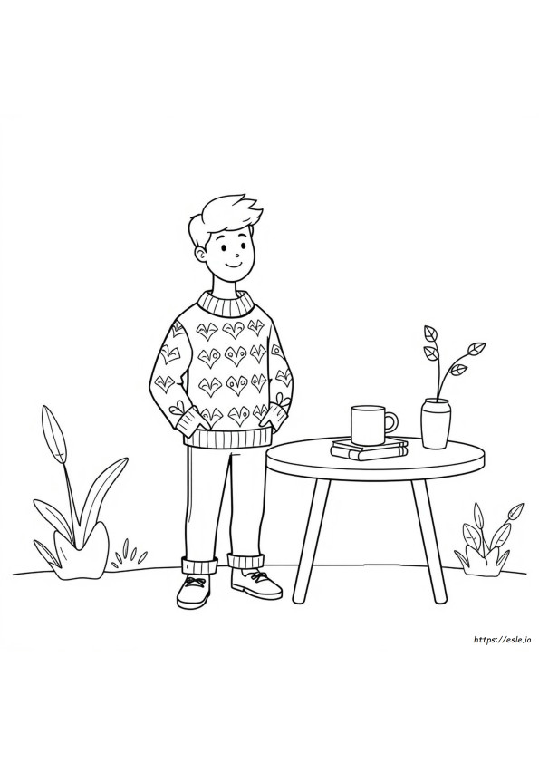 Pullover Ausmalbild