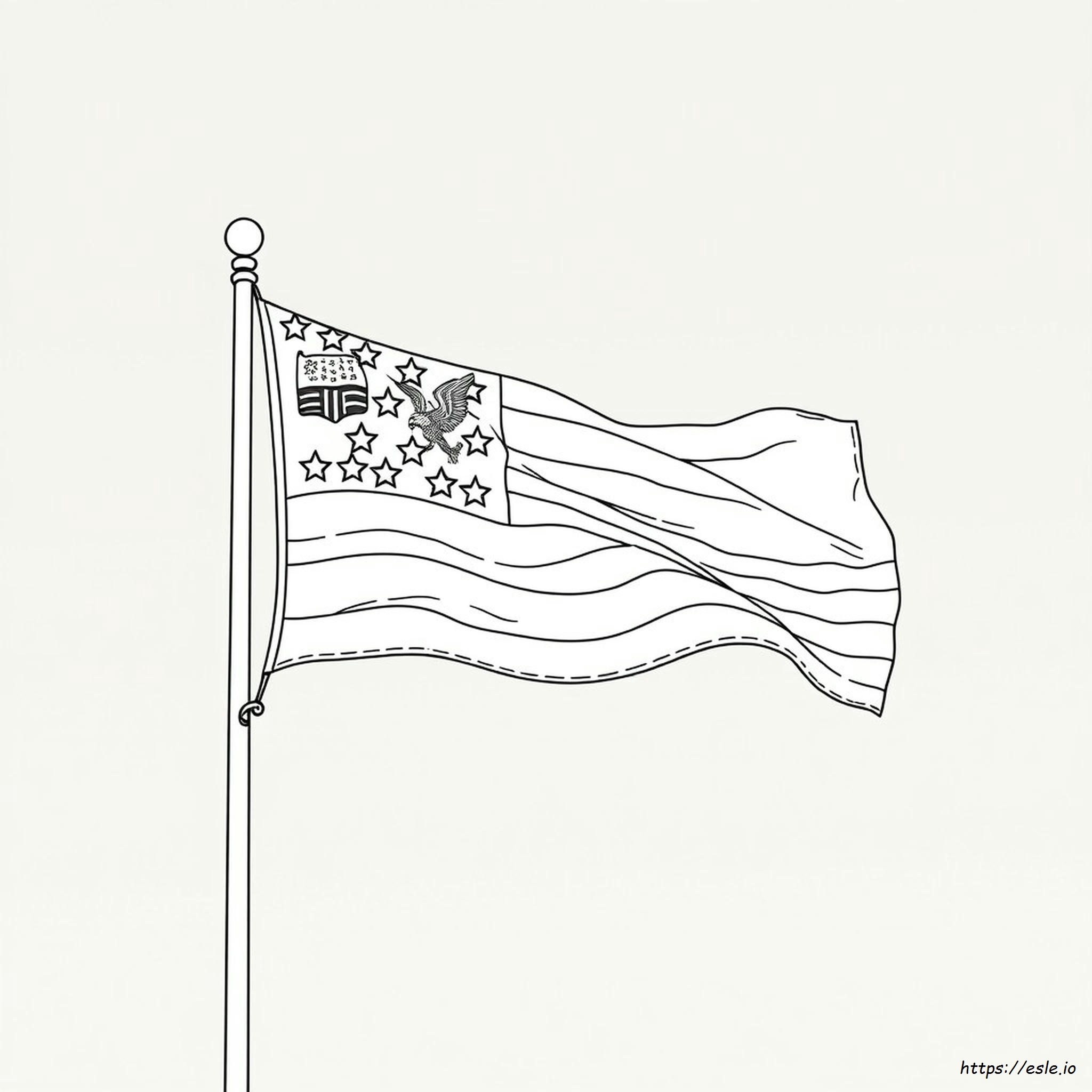United States Flag Coloring Pages Printable