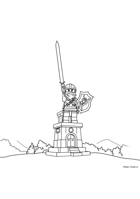 Ninjago D'oro Da Colorare
