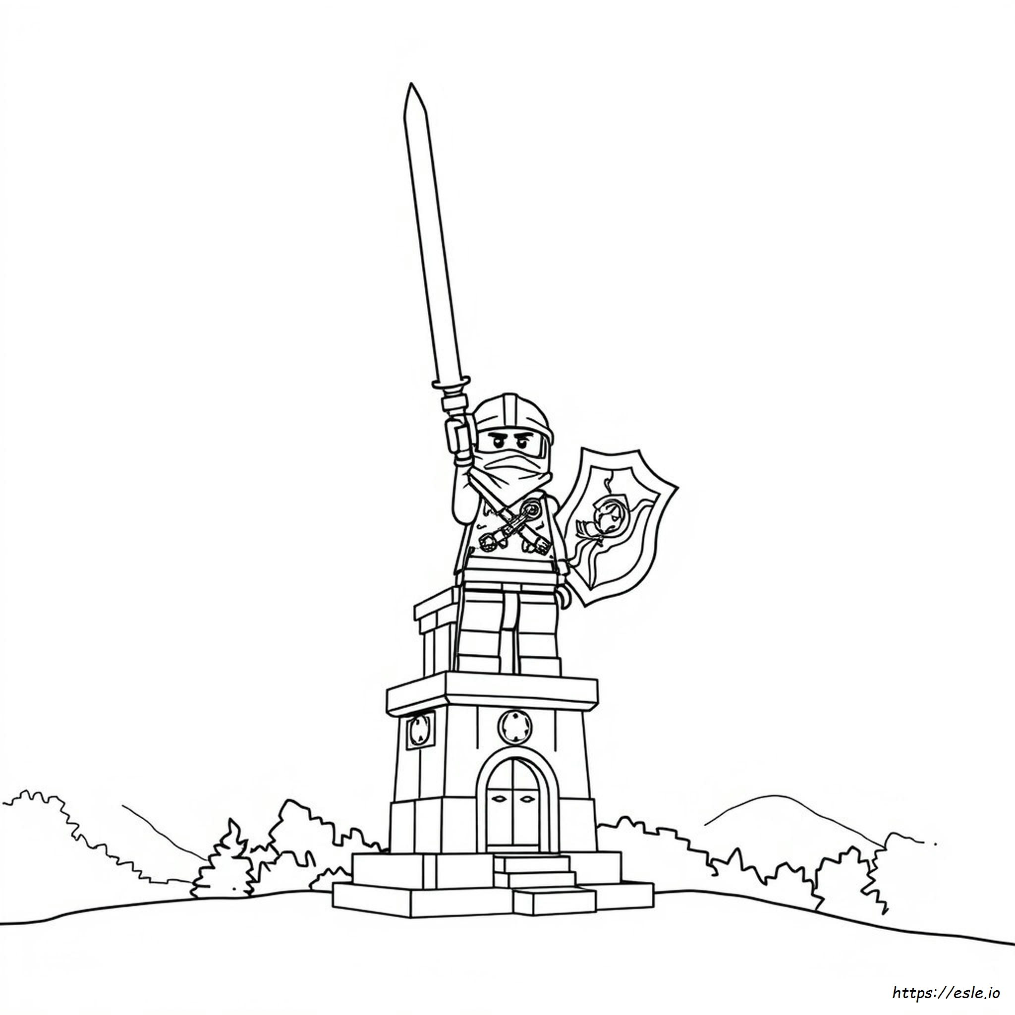 Gold Ninjago Coloring Pages
