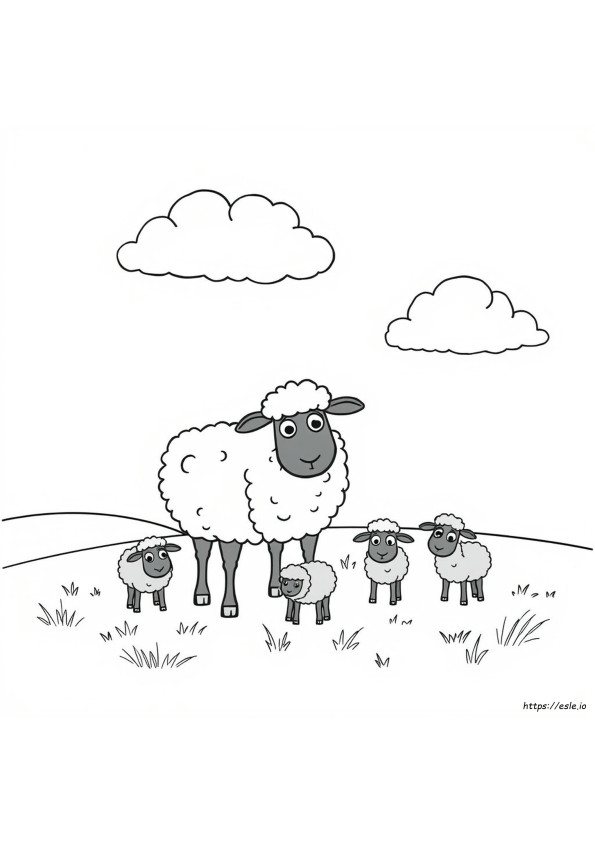 Baba Black Sheep Coloring Pages