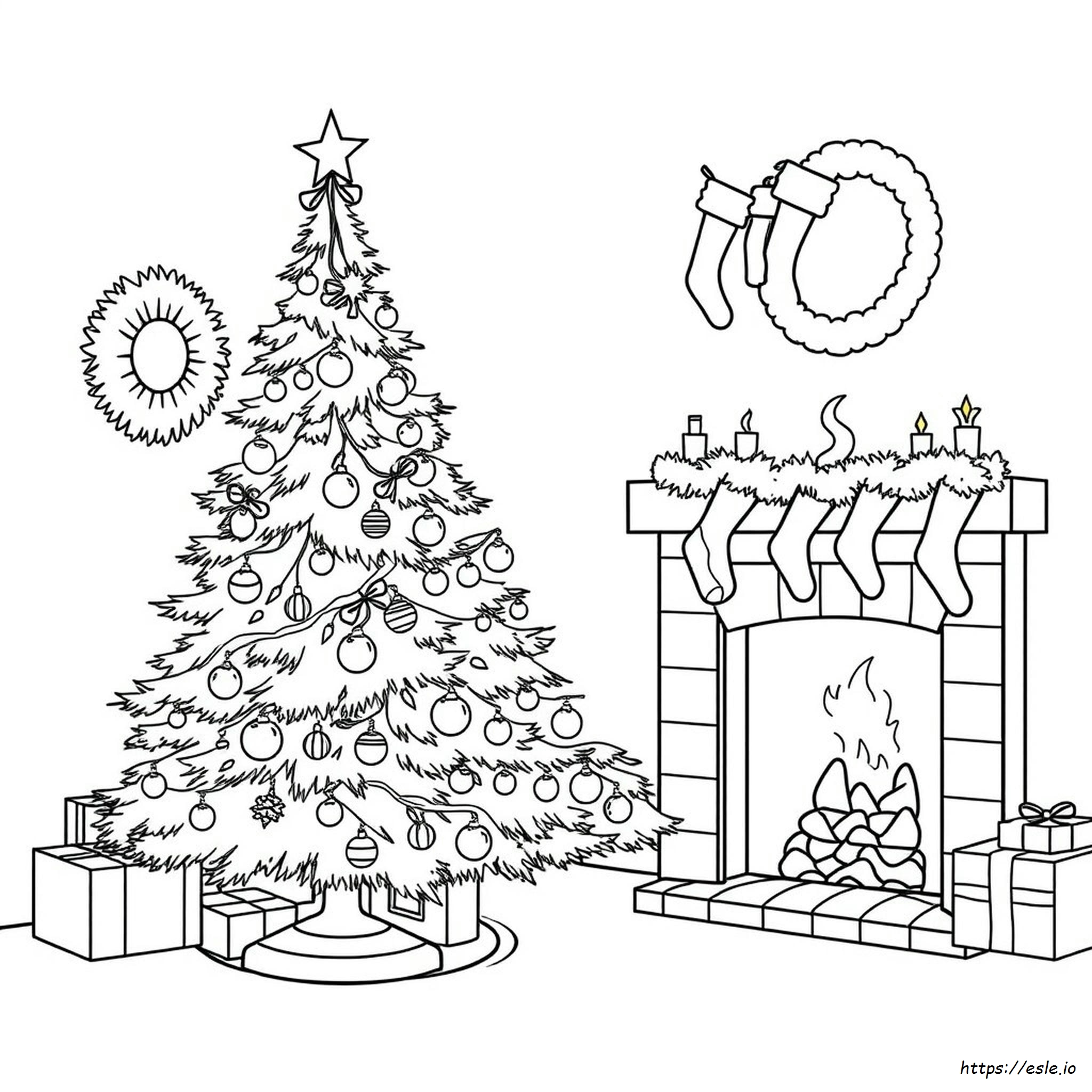 Detailed Christmas Coloring Pages Hard