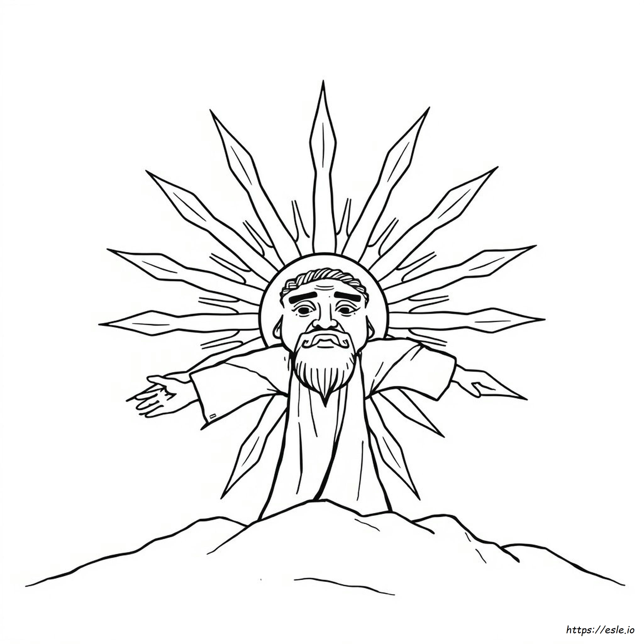God Is Strong Coloring Page