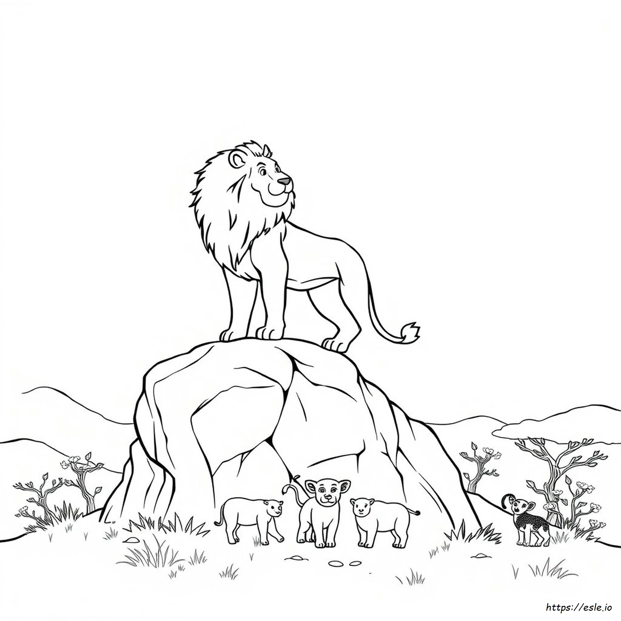 Printable Mufasa Coloring Page