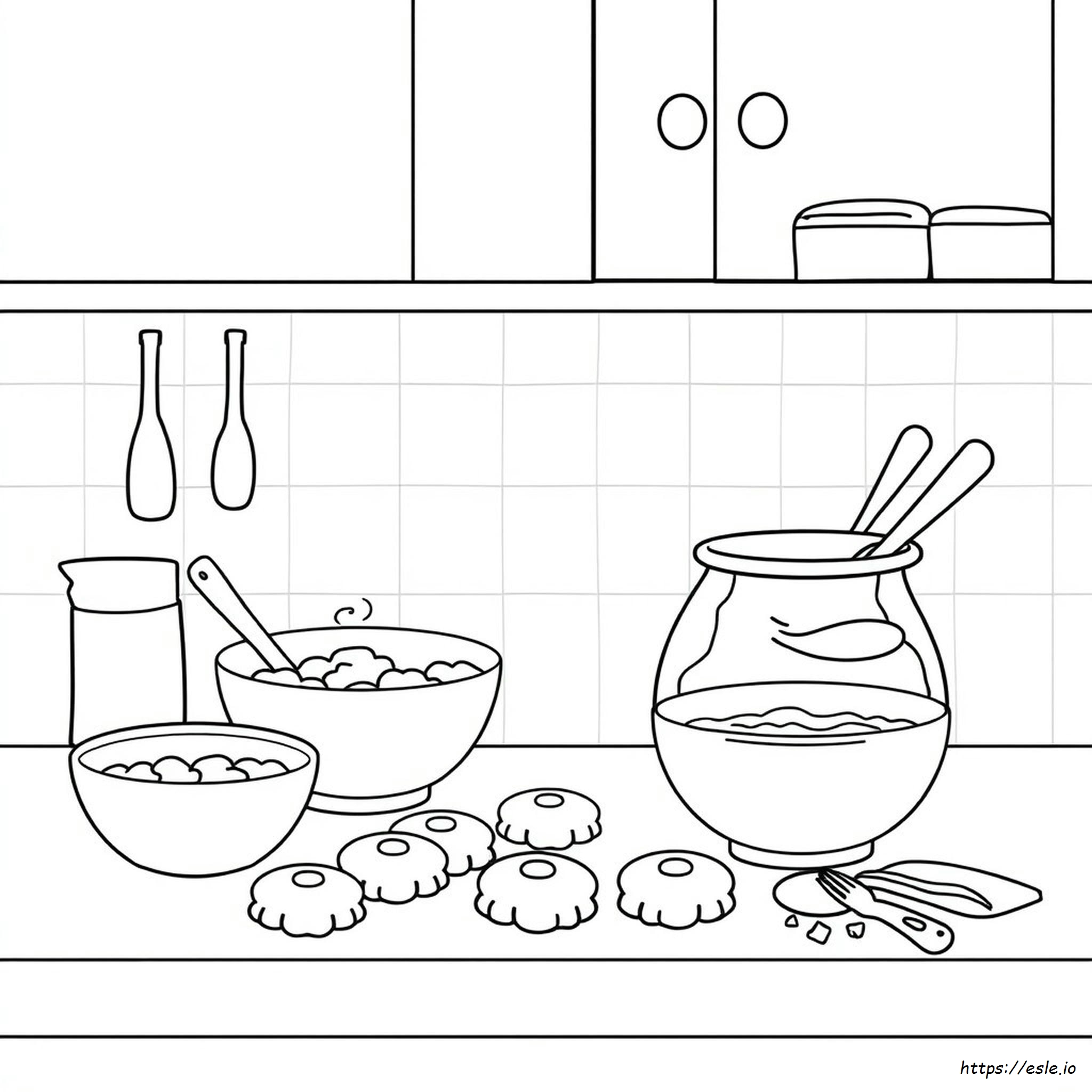 Dibujo Para Colorear: Colorante Alimentario Casero
