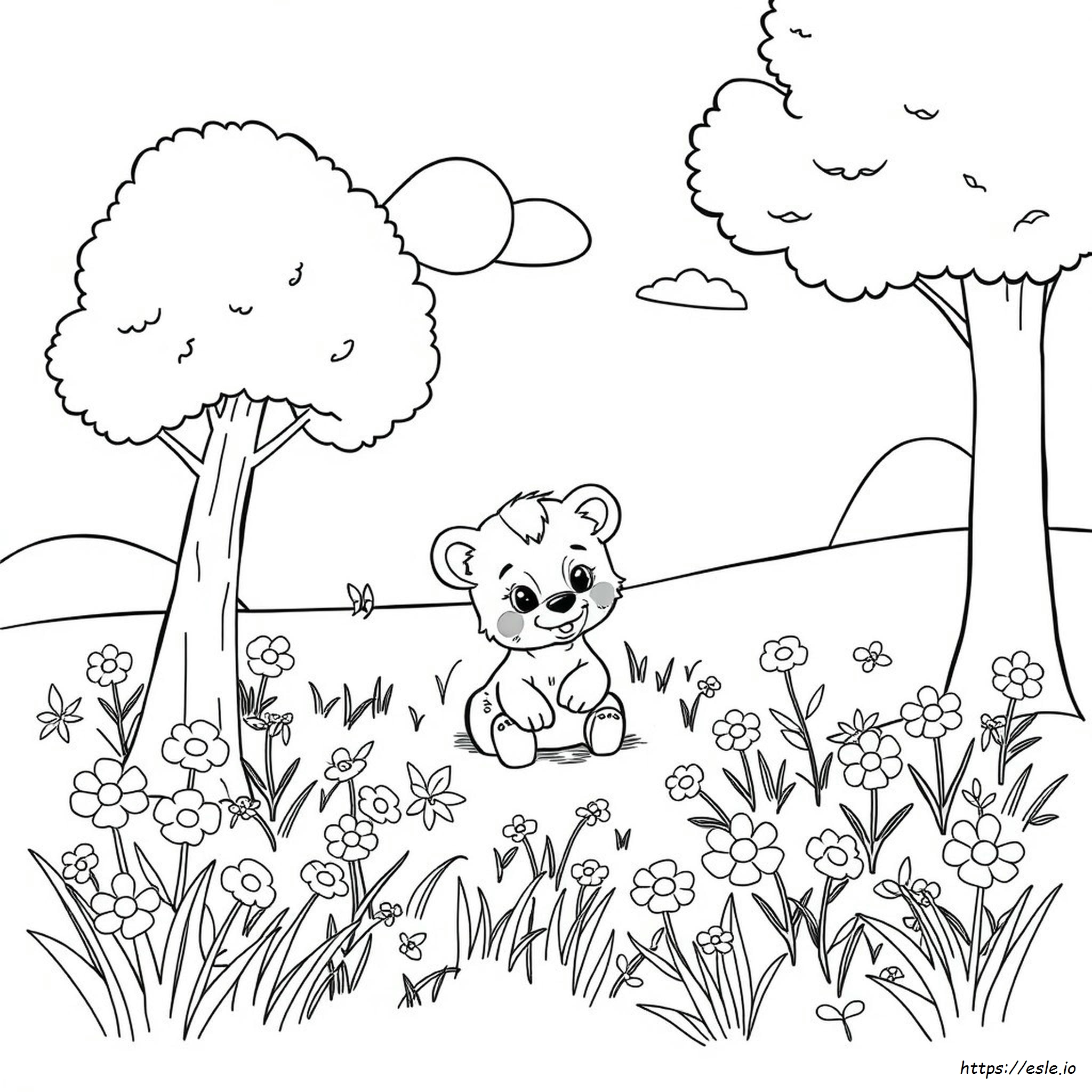 Gambar Mewarnai Anak Singa Untuk Dicetak