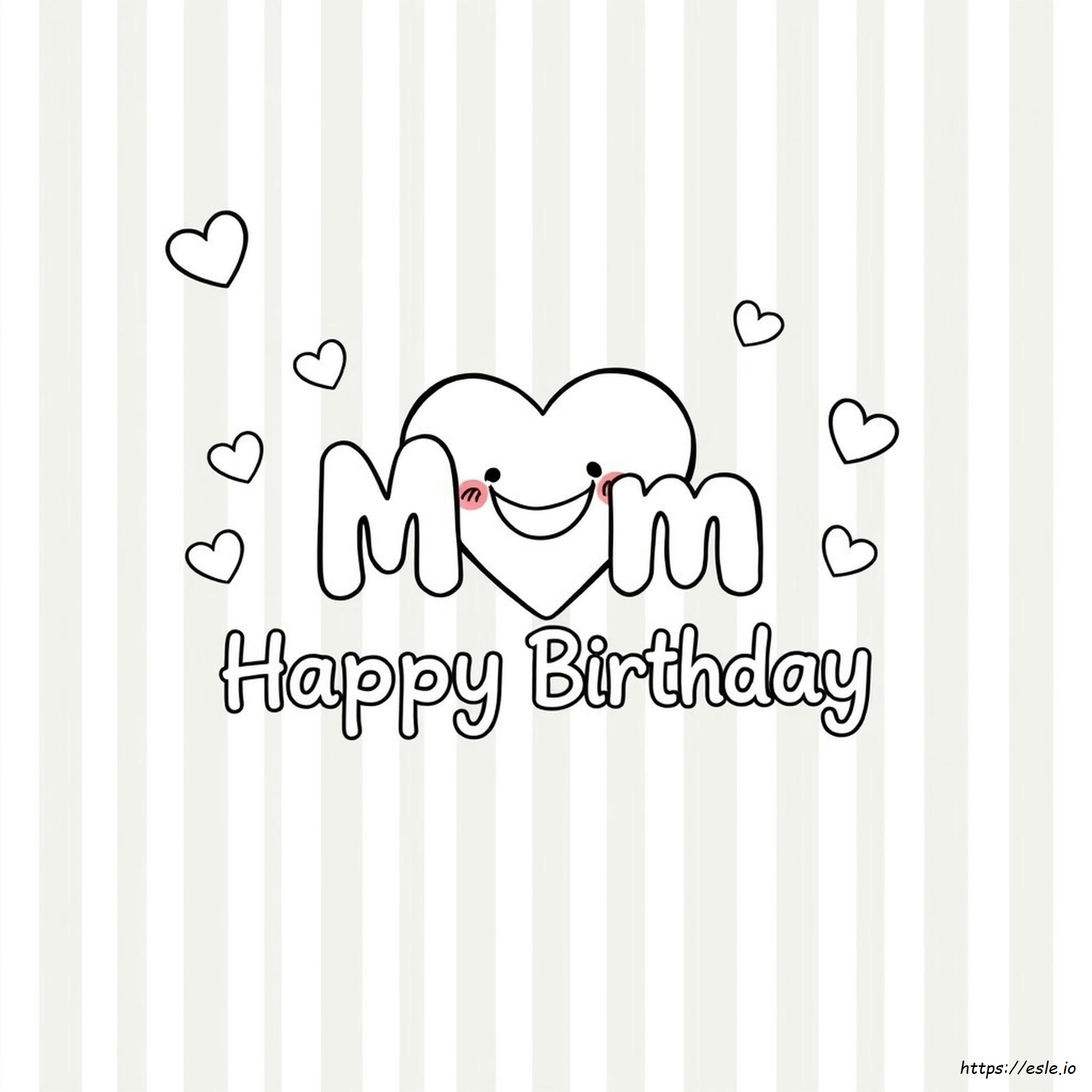 Biglietti D'auguri Per La Mamma Da Colorare E Stampare