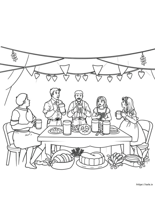 Oktoberfest Coloring Pages Printable