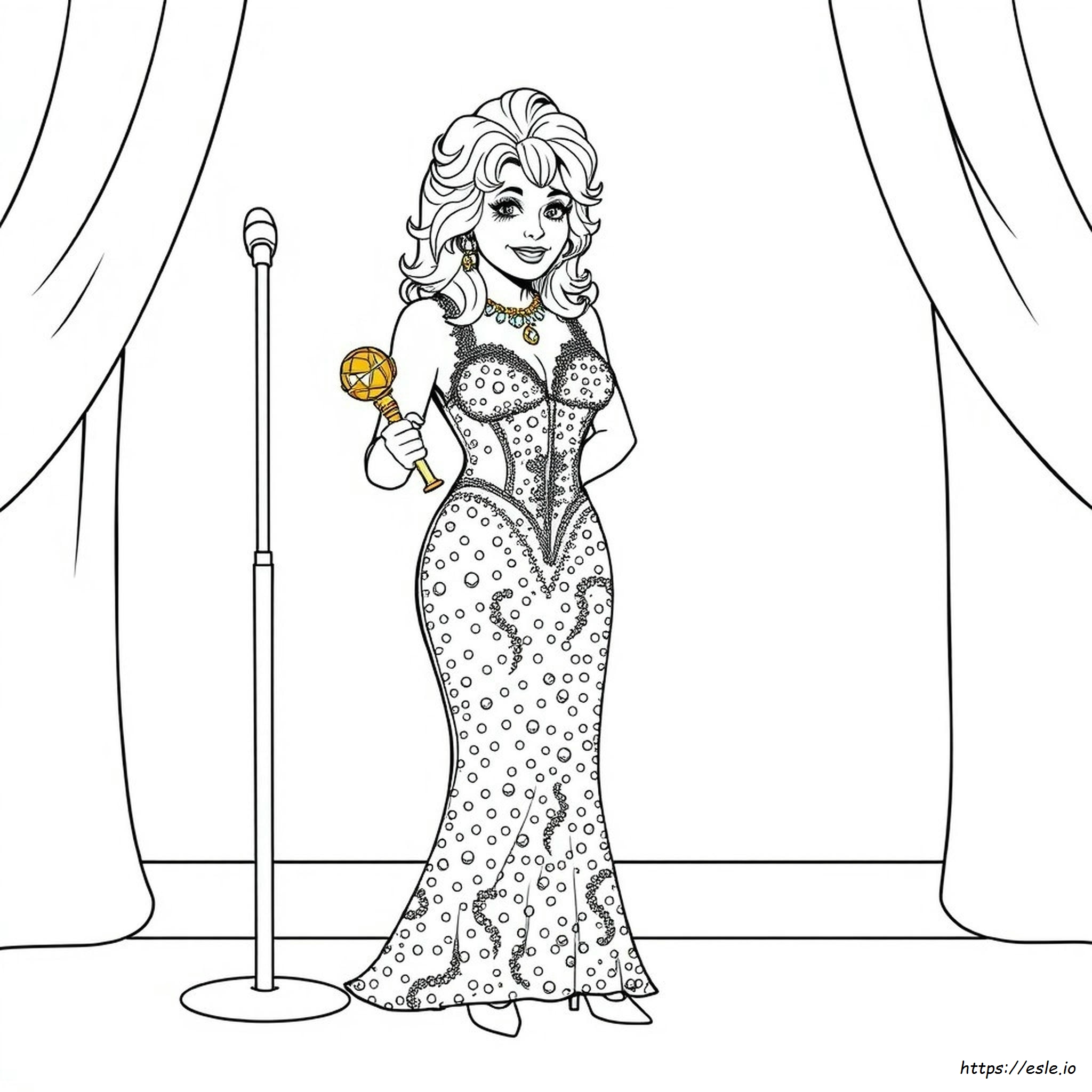 Dolly Parton Coloring Page - Free Printable