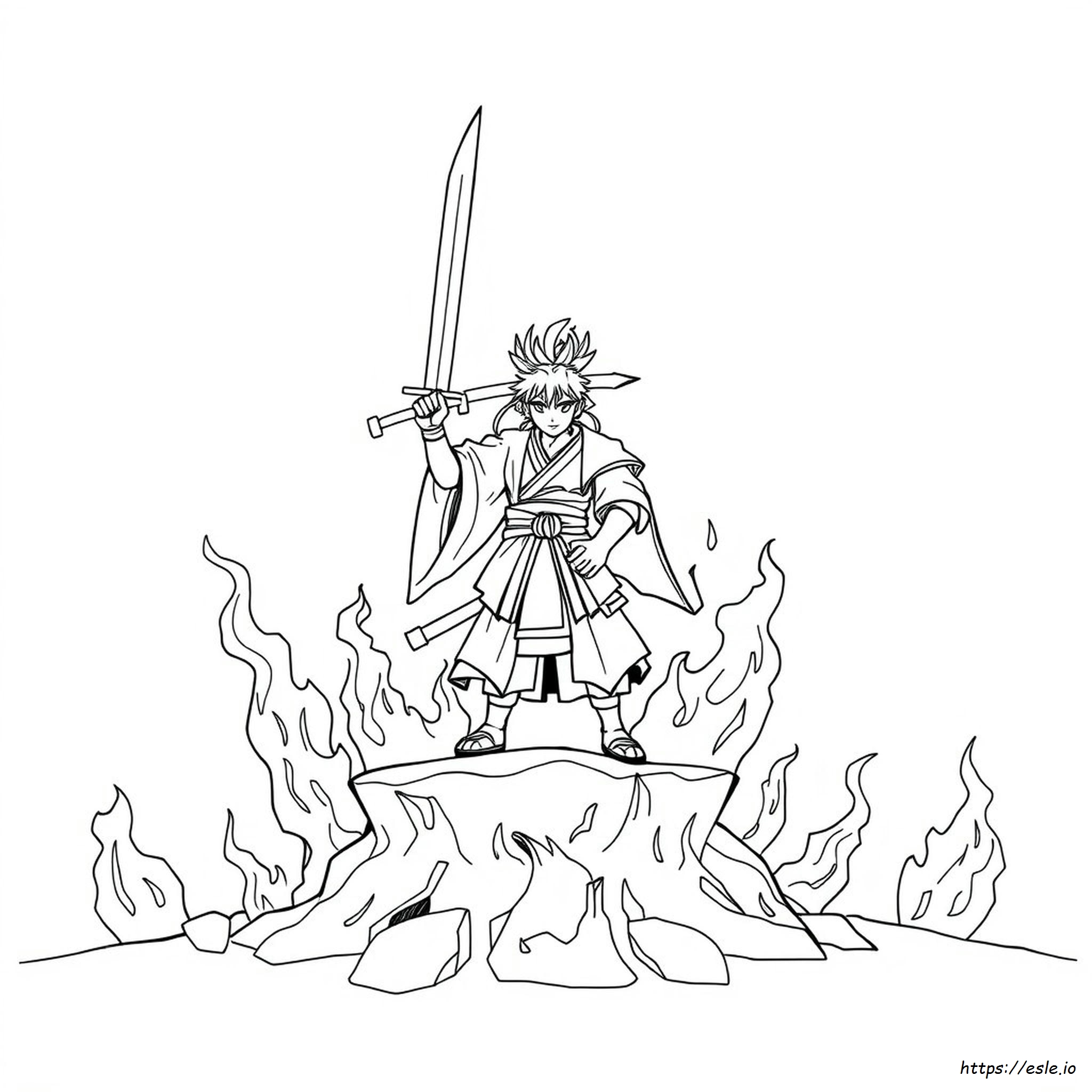 Dibujos De Kyojuro Rengoku Para Colorear