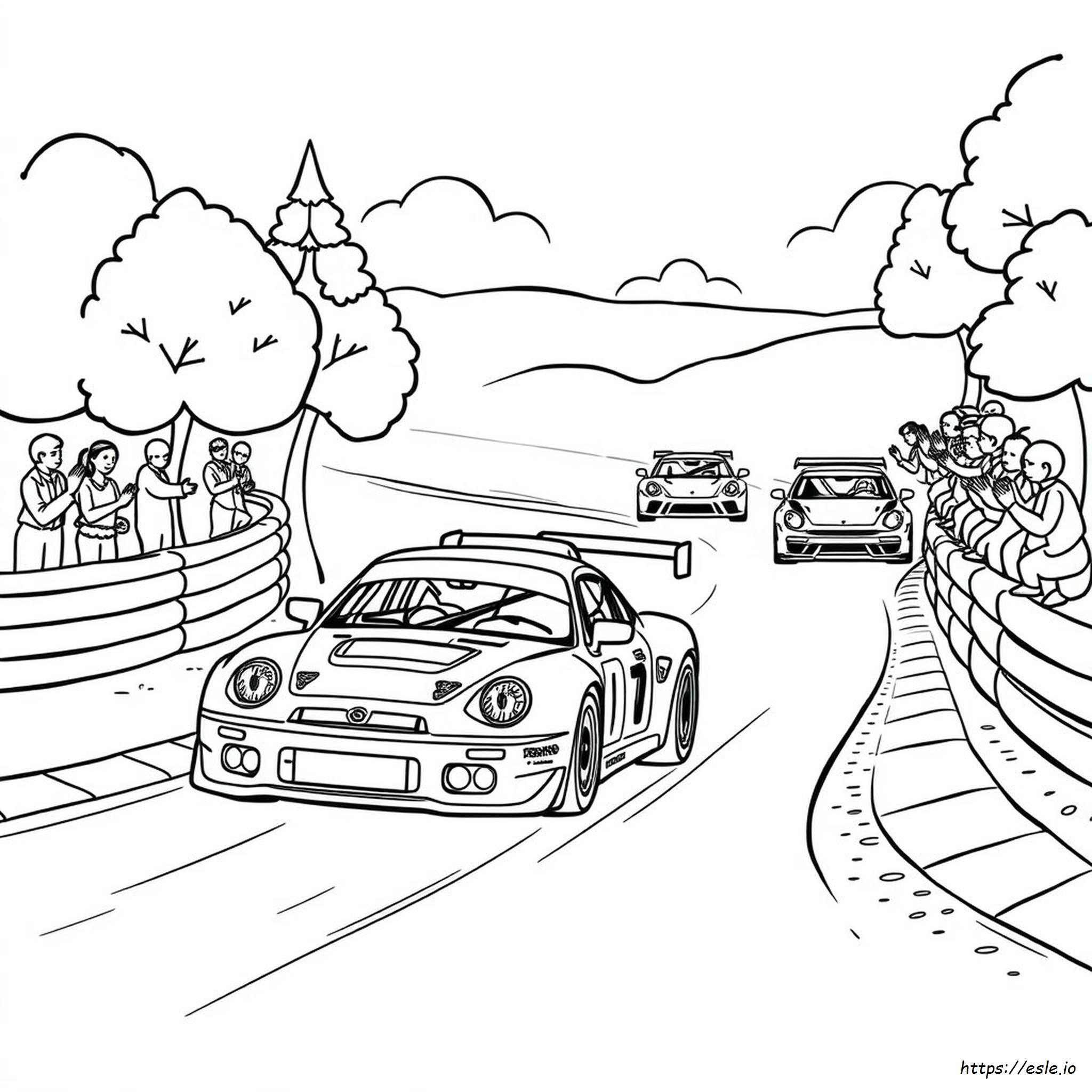 Coloriage Rallye