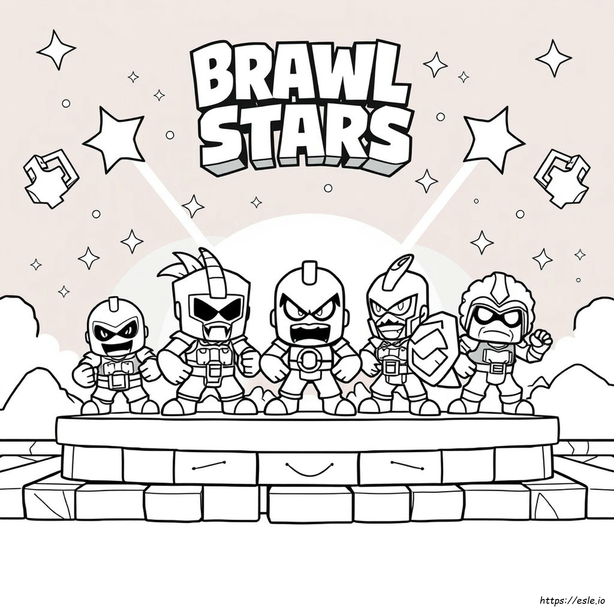 Brawl Stars Coloring Pages 8 Bit